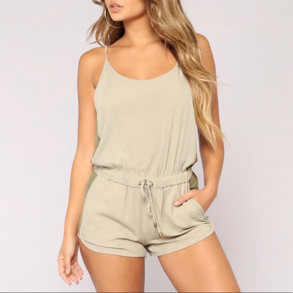 Olive Green Romper